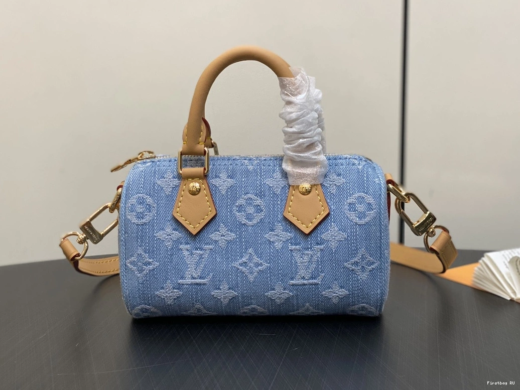 First bag SPEEDY-16-10-7.5cm NANO VUITTON LOUIS 0727
